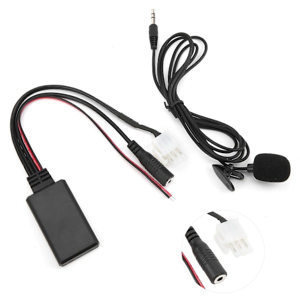 DC 12V Bilstereo-kabel AUX Bluetooth 5.0-adapter Ersättning för Honda Goldwing GL1800