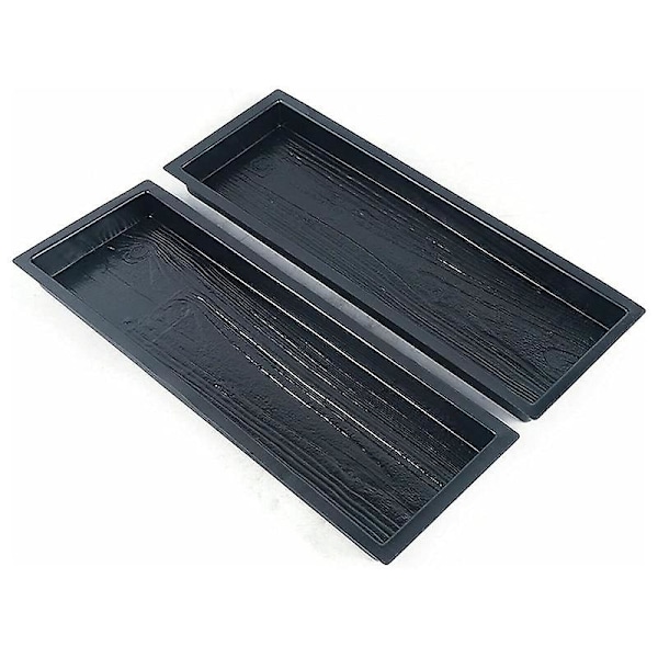 Concrete , Wooden Boards Shape Concrete Mould, DIY Plastic Molded Paving Mold, Garden Stepping Ston