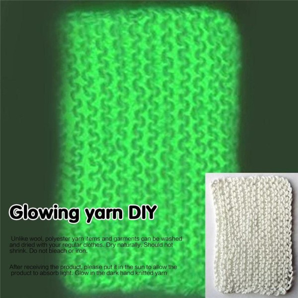 Luminous Chunky Yarn Glow in the Dark G001