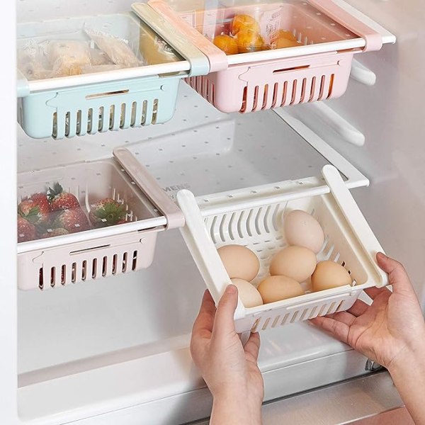 Hopfällbar opbevaringsboks til køleskab med opbevaringsboks til opbevaring af køleskab Kylskåp Hold kyl (4-pack)