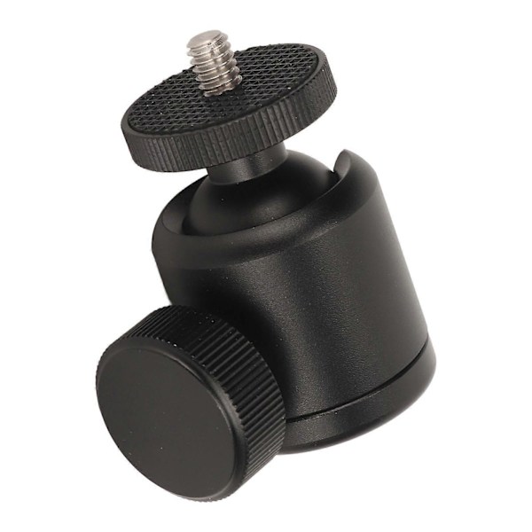 Mini Kulhuvud 1/4 tum Skruv 3/8 tum Gänga 360 Grader Roterbar Aluminiumlegering Kamera Hotsko Fäste för Stativ Monopod