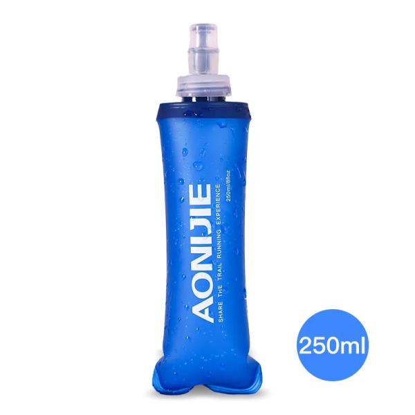 AONIJIE SD09 SD10 250 ml 500 ml mjuk kolv Fällbar hopfällbar vattenflaska TPU fri för löpning Hydration Pack Midjeväska Väst 250ml SoftFlask