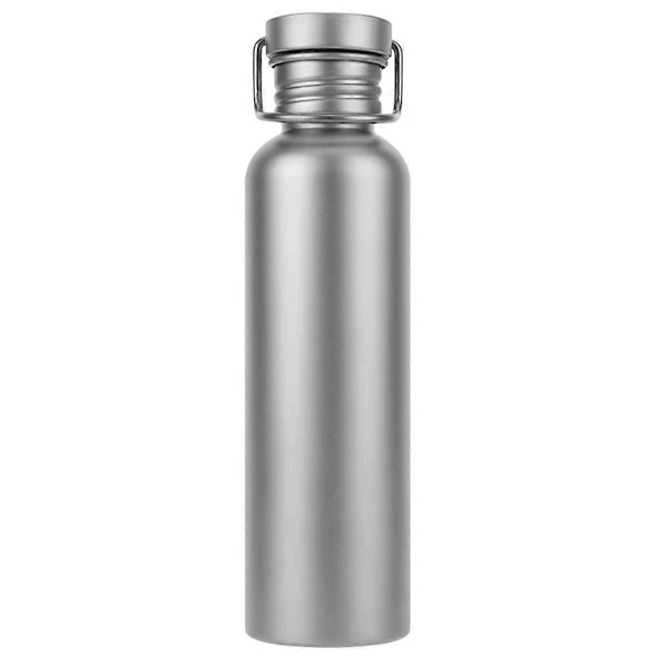 Titanium Vattenflaska 750ml - Ultralätt, Läcksäker, Återanvändbar Sportflaska för Cykling, Vandring, Camping