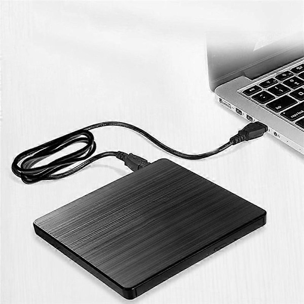 Extern CD-enhet USB3.0 Bärbar Slank Extern DVD-enhet CD DVD +/-RW ROM Brännare för Pro PC Win 7/