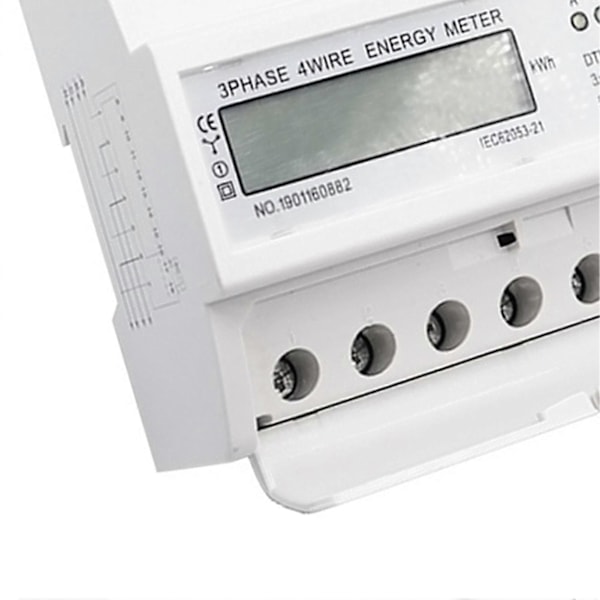 Digital 3-fas Energimätare med LCD-display för Övervakning av Elförbrukning 230 400V 50Hz