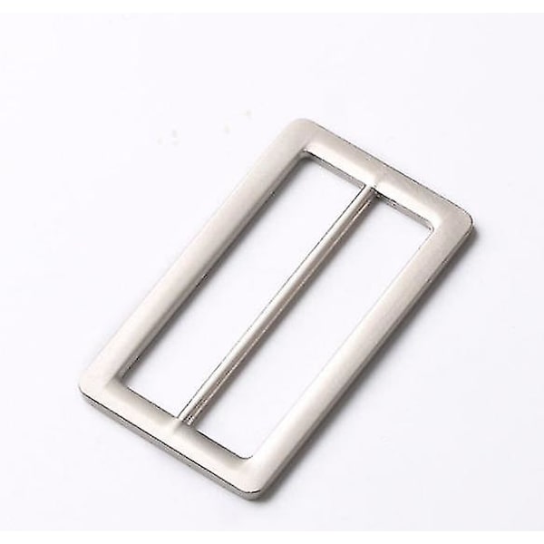2 Tums Glidande Webband Rem Tri Glide Spännen Zink Legering Tri-glide Knappar Fästen 10st(silver)
