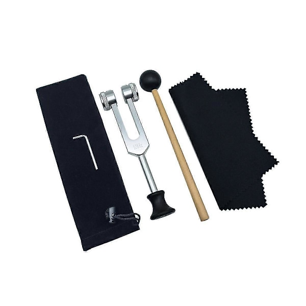 Stemmegaffel kompatibel med 528Hz med hammer kompatibel med helbredende chakraer, lydterapi, vedligeholdelse