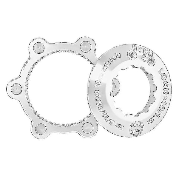 Cykelnavsadapter från Centerlock till 6-hål, Center Lock-omvandlingsadapter för mountainbikes -ZHENV
