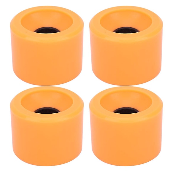 Skateboardhjul i färgglad PU med hög elasticitet, set om 4 för de flesta skateboards, orange