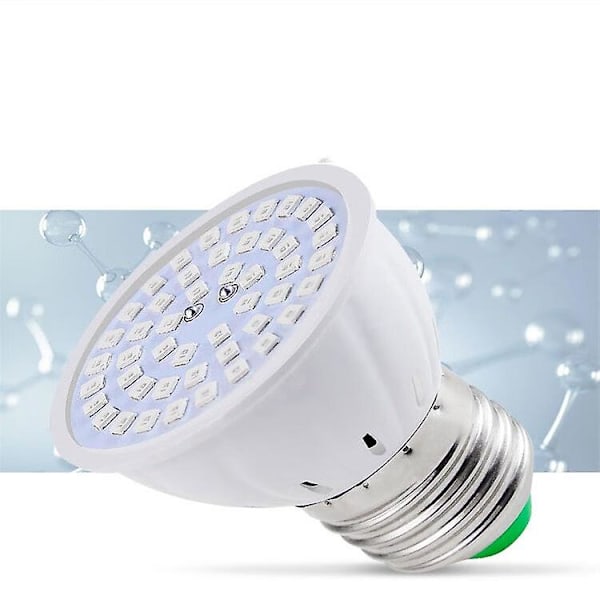 Hortikulturell Belysning 2st LED Växtlampa Växttillväxtlampa E27 Fullspektrumlampa 48 LED Sukkulenter Kopplampa Fyllnadsljus