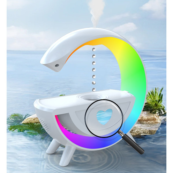 Multifunksjonell anti-gravitasjons luftfukter Bluetooth-høyttaler atmosfærelys