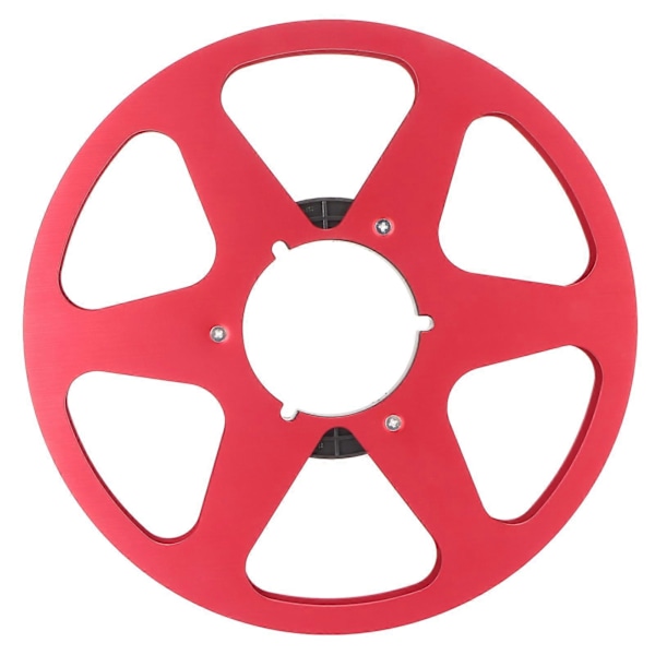 1/4 10,5 tommer Tomt Båndspole Aluminium Legering 6 Hull Universal Åbning Maskindel Tomt Optagelsesspole til REVOX Studer Red