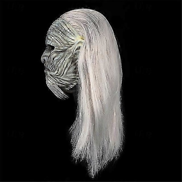 Halloween White Walker -naamio Halloween-rekvisiitat Aikuisten Miesten Unisex Kauhu Pelottava Puku Halloween Karnevaali Helppo Halloween-asut