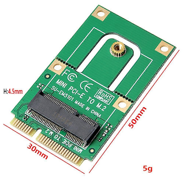 NGFF til Mini PCI-E til M2 Adapter Konverter Ekspansjonskort M2 Key NGFF E Grensesnitt for M2 Trådløs B