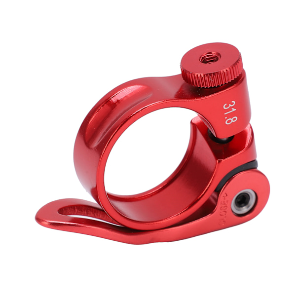 Bike Seats Post Clamp Corrosion Resistant Durable Aluminum Alloy Seats Tube Clip for BicycleRed