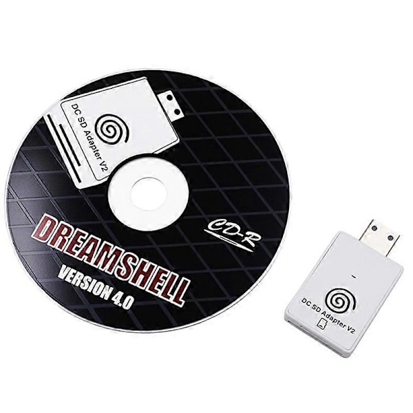 Dc Sd Tf Kort Adapter Leser V2 For for Dreamcast Og Cd Med Dreamshell Boot Loader