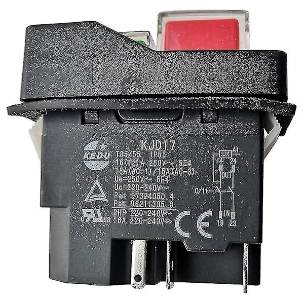 Kjd17 220v 5-polet elektromagnetiske trykknapskontakter til haveværktøj