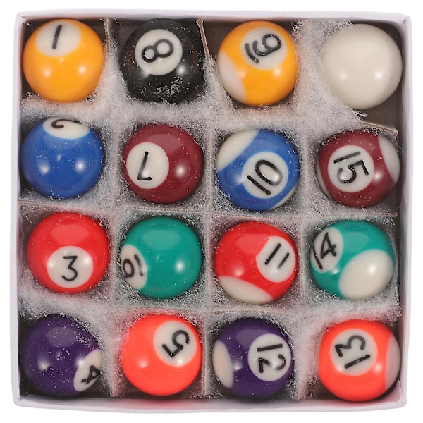 1 Set of Replaceable Billiard Balls Toys Resin Billiard Balls Mini Billiard Mini Balls Toys