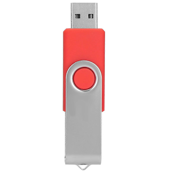 USB Flash Drive Candy Red Rotatable Portable Storage Memory Stick til PC Tablet 8GB