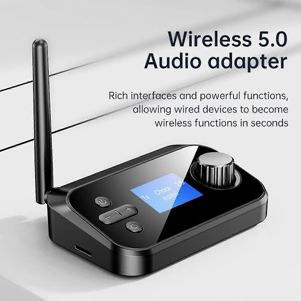 Bluetooth-sändare/mottagare 6-i-1 med AptX HD