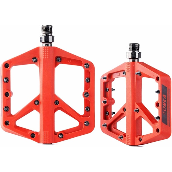 9/16\" MTB Cykel Flade Pedaler - Nylon Forseglede Lejer