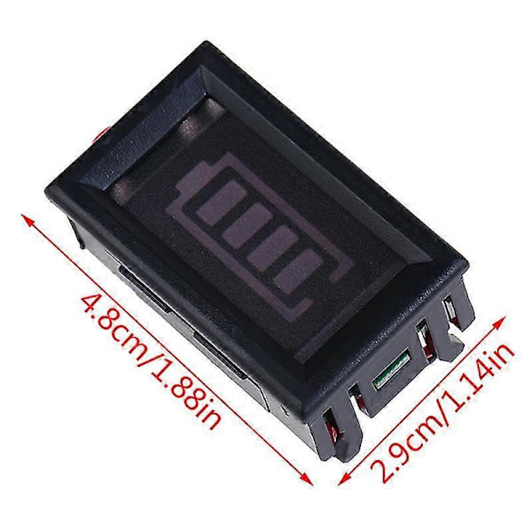 3s 12.6v Lithium Batteri Kapacitetsindikator Voltmeter Modul Blå Skærm Shytmv
