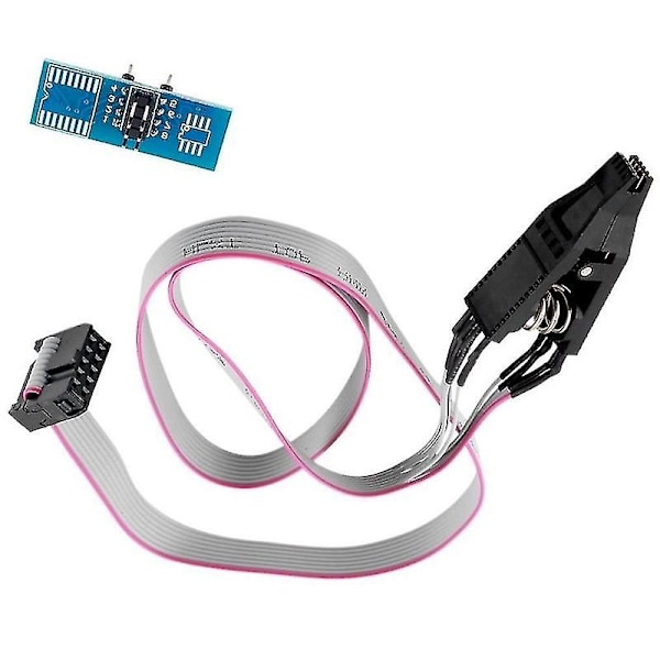 Soic8 Sop8 Flash Chip Ic Test Clips Socket Adapter Programmer Bios/24/25/93