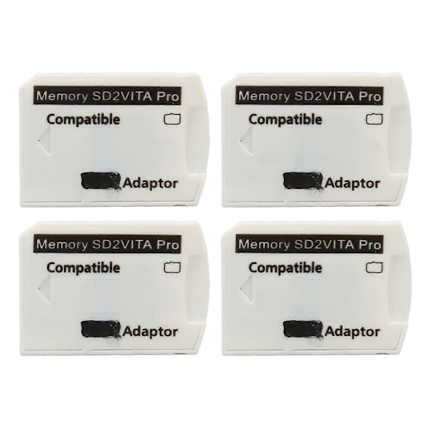 4 stk PSV Minnekortadapter Mikro Lagringskort Adapter for PS Vita 1000 2000 for PS TV