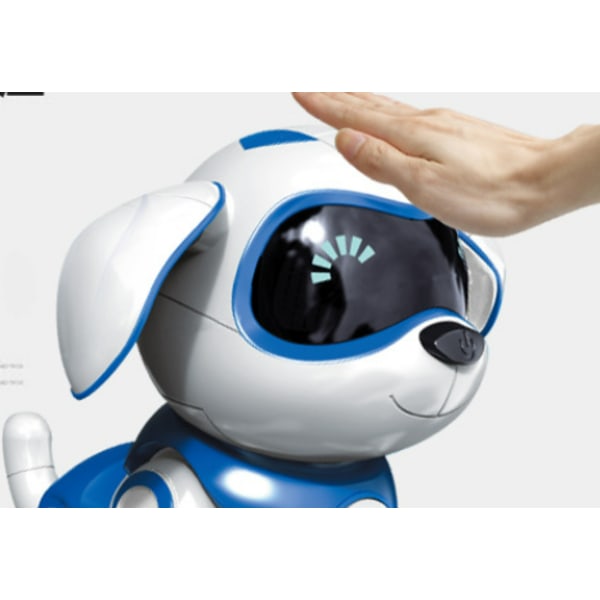 Fjärrstyrd Intelligent Robot Hund Elektrisk Trådlös Fjärrkontroll Leksak Sjungande Dansande Gående - Blå