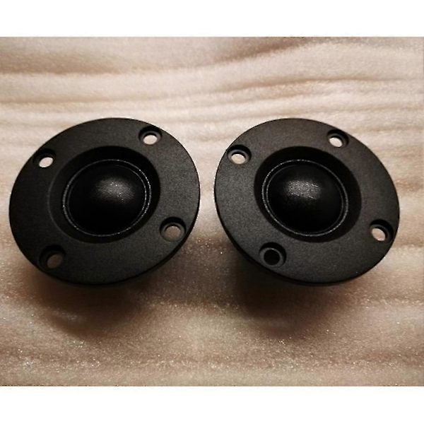2 stk. Diskant 1,5 tommer 6 Ohm 30W Dome Silkefilm Diskant Hifi Diskant Højttaler Lydhøjttaler med Varmespreder