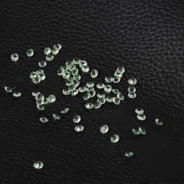 2000 kpl 4,5 mm Hääkoristeluun Sopivia Kristallihelmiä Pöytäkonfetti Juhliin DIY Tarvikkeet Vaaleanvihreä