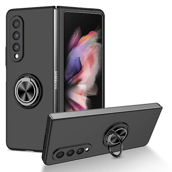 Ring Kickstand Telefonfodral Kompatibelt Med Galaxy Z Fold3 5g Vikbar Smartphone