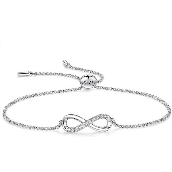 Damarmband 925 Sterling Silver Justerbara Armband, Jubileum Födelsedag