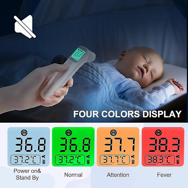 Elera Baby Termometer Infraröd Digital LCD Kroppstemperatur Pannmätare Öra Kontaktlös Vuxen Feber Ir Barn Termometro