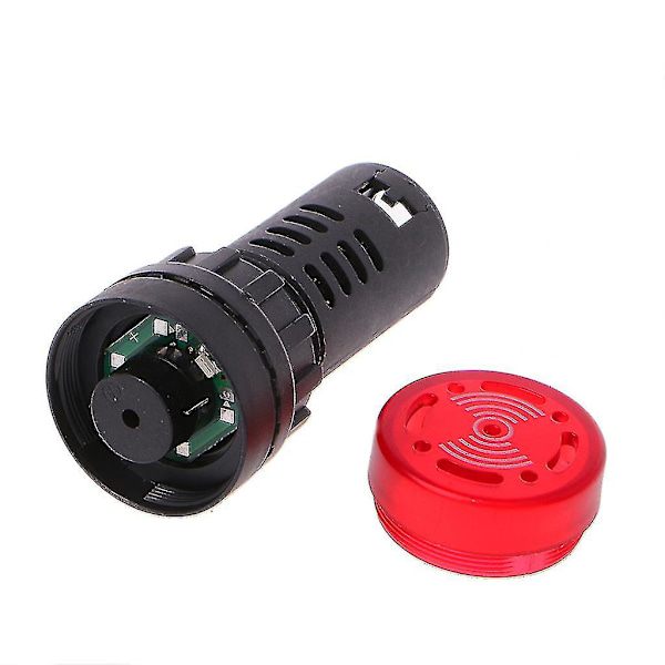 Ad16-22sm LED Blinkande Larmindikator Signallampa Med Summer Röd Grön Gul