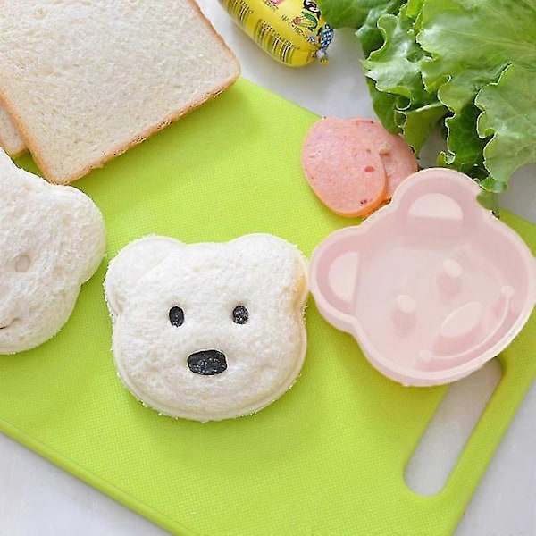 Sandwichform Bjørn Formet Brødskimmel Kage Biscuit Prægning Enhed Cutter