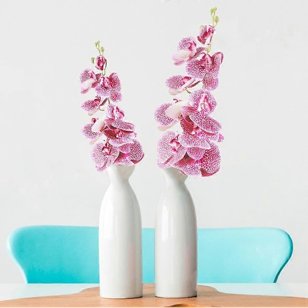 2 kpl Teko Phalaenopsis -kukka Simuloitu Perhonen Orkidea Koti- ja Toimisto Sisustus (Violetti)