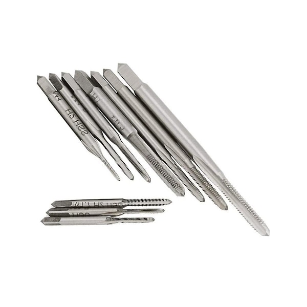 10 kpl Mikro-hanat Bitti Pieni Käsikierteinen Hanat M1-M3.5 HSS Mini Metrinen Plug Tap Ruuvihana Poranterä