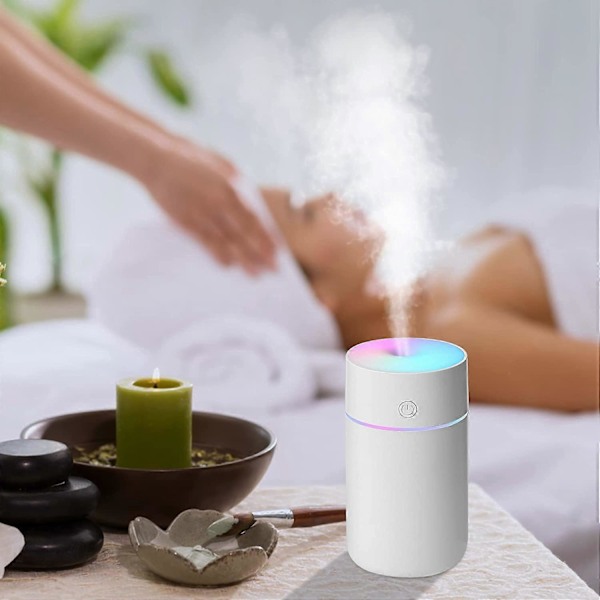 Kreativ Duftlys Aroma Diffuser USB Desktop Atmosfærisk Lys Hjem Luftfugter