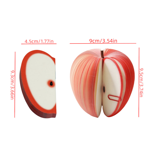 Kreativ Eple Pære Notisblokk DIY Notater Apple