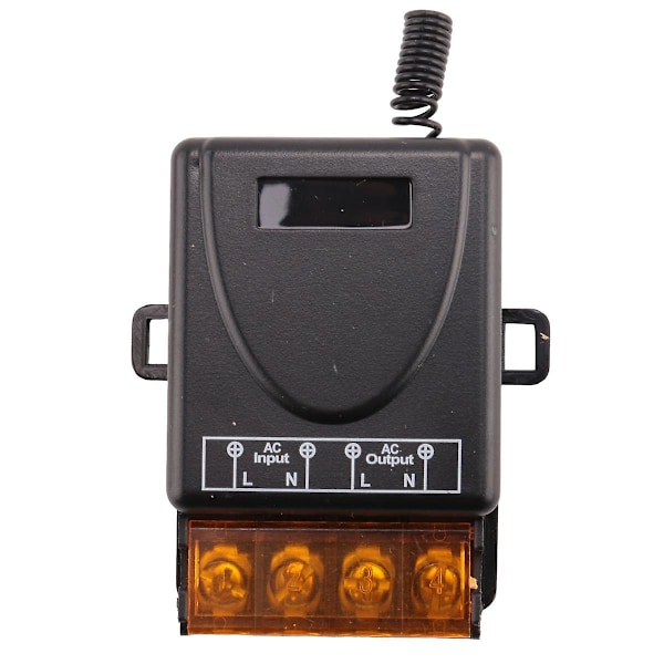 433MHz 220V Vedenpumppu Kaukosäädin Kytkentä 1Ch 30A Vastaanotinmoduuli ON/OFF Langaton RF Lähetin Valolle LED-tuulettimen