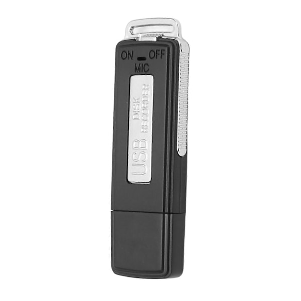 Digital USB-röstinspelare Bärbar U-diskformad AI Smart HD Brusreducering Mini Röstaktiverad Inspelare för Möte Neutral Engelska, Enstaka USB-port
