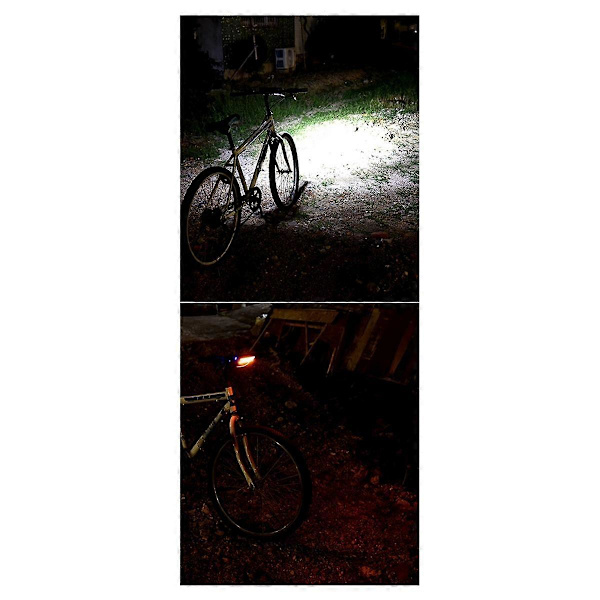 Floodlight 6600mAh Pyöräilyvalaisin, Pyörävalaisin Korkea Kirkkaus Maastopyörä Lataus