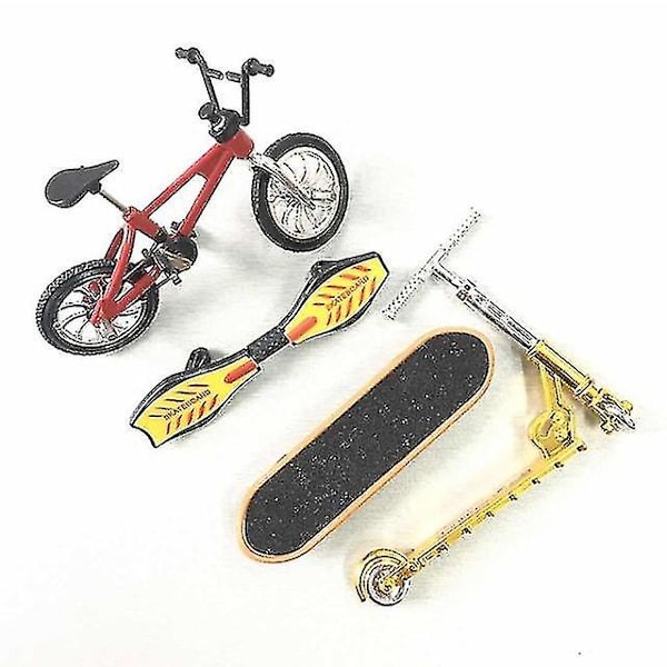 Miniskuter To-Hjulsskuter Barnas Læringsleker Finger Scooter Sykkel Fingerboard Skateboardsett Voksen Barn Gutt Leke