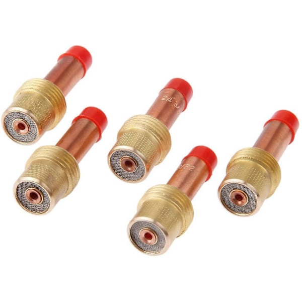 10 st TIG Tillbehör Gaslins Medium 45V26 Storlek 2,4 mm 3/32 Tum för Svetspistol 17 18 26 DB PTA Serie Förbrukningsmaterial