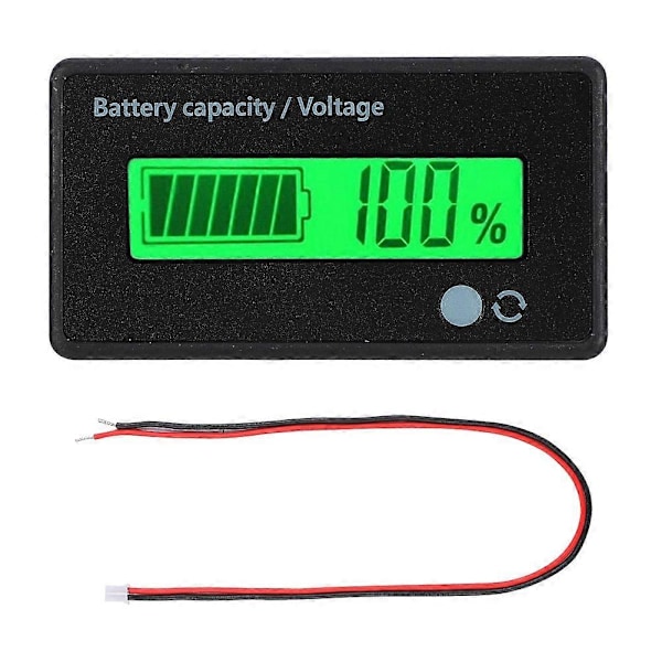 GY-6D PCB HTN Lyd-lys Alarm Batterikapacitetsmonitor Indikator Display 12-84V (Grønt Lys)