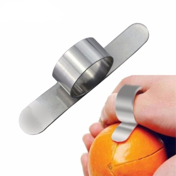 2-Pak Appelsinskræller / Frugtskræller / Skrælappelsin i rustfrit silver