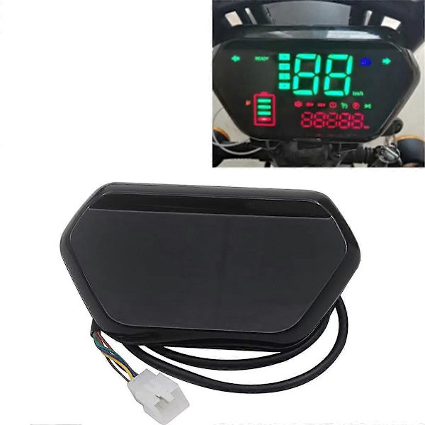 Til Citycoco Speedometer LCD Display Meter 60V Meter Hastighed Batteri Drej Lys Display til Citycoco