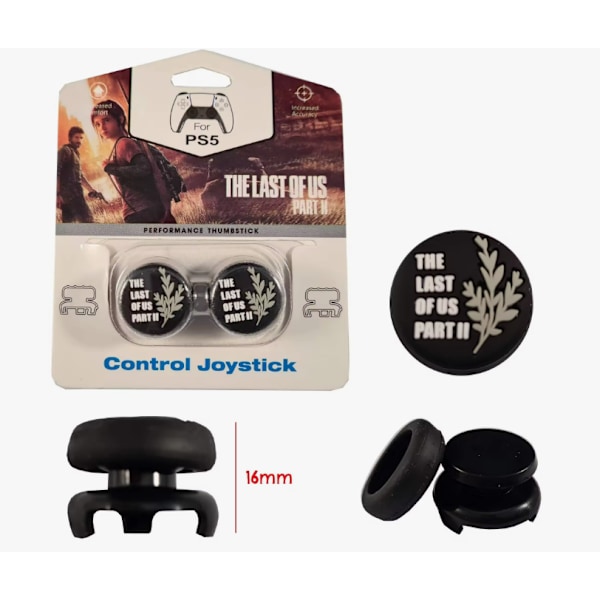 Speluppgraderingskit för Gamepads: Joystick-skydd + 16mm Höjare - Höj Ditt Spel The Last of Us 2