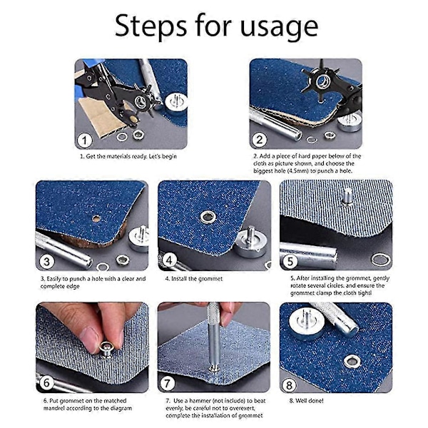 DIY Hemma Hålstans för Hantverksprojekt Bältesstansverktyg
